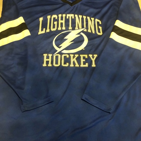 Vintage Lightning Tampa bay Jersey blue white long sleeve - Picture 3 of 5
